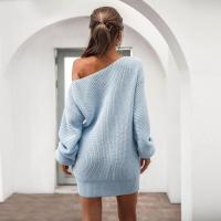 Vestido de ganchillo para mujer, corte holgado, un hombro, moda Otoño-Invierno 2025 - details 27