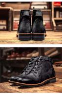 2024 Productos de diseño Street British Dress Zapatos de moda Botas de cuero PU para hombres - details 15