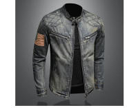 Chaquetas vaqueras de algodón para hombre, cortavientos Retro, ropa de moda, Otoño e Invierno - details 3