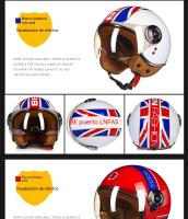 Beon-casco de motocicleta con personalidad para hombre y mujer, cascos de seguridad retro con batería de coche para las cuatro estaciones - details 7
