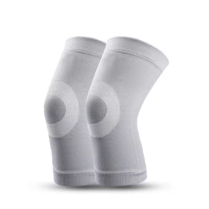 Rodillera de nailon fino de alta elasticidad para ciclismo, rodillera con anillo reductor de presión, rodillera deportiva, calentador de piernas - 1