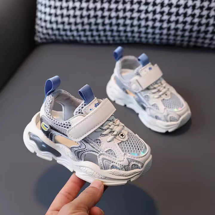 Nuevas zapatillas de deporte para niños transpirables huecas, medias sandalias para niños - 1