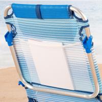 Sillas Plegables de Playa Paquete de 2 Multiposición Jardín, Terraca, Camping Diseño Beige - details 16