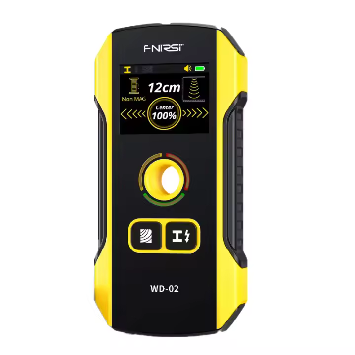 Detector de metales WD-02, Detector de pared multifuncional con orificio de posicionamiento, Cable vivo de CA, barras de refuerzo, vigas de madera, tubos de Metal - 1