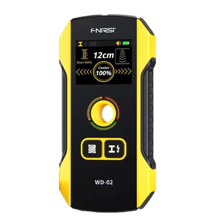 Detector de metales WD-02, Detector de pared multifuncional con orificio de posicionamiento, Cable vivo de CA, barras de refuerzo, vigas de madera, tubos de Metal - 1