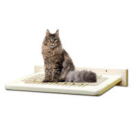 Hamaca montada en la pared para gatos, poste de rascado de cuerda de Sisal, torre de ￡rbol, casa de juguete para gatitos, rascador para gatos, marco de plataforma para escalar - details 0