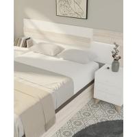 Cama de Metal Reforzada en 3D Estabilidad Gran, Barras de Refuerzo, 6 Patas Metálicas Roscadas, 27cm, 105x190, Blanco - details 8