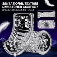 Masturbador masculino automático, Juguetes sexuales para hombres y adultos, juguete sexual masculino con 7 modos de empuje y 7 modos giratorios, coño de bolsillo - details 2