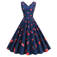 2025 Primavera/Verano nuevo vestido de fiesta para niñas con estampado azul claro fresco - details 6