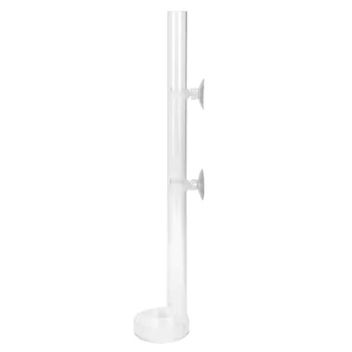 Alimentador de camarones y peces de acuario, tubo de alimentación de acrílico transparente, duradero, con bandeja, 25cm - 1