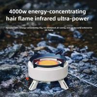 Estufa que acampa a prueba de viento infrarroja portátil al aire libre tipo caja, gas de alta potencia de 4000W, estufa de gas - details 0