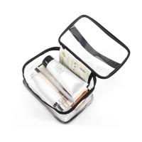 Bolsa de lavado con cremallera de TPU informal portátil, organizador de maquillaje femenino, almacenamiento de baño, bolsa de cosméticos transparente, estuche de maquillaje, bolsa de almacenamiento - details 2