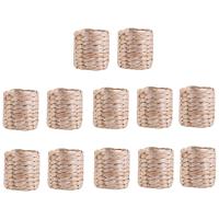 12 Uds. Anillos para servilletas, anillos para servilletas de jacinto de agua, anillos rústicos para servilletas para fiesta de cumpleaños, decoración de mesa de cena - details 0