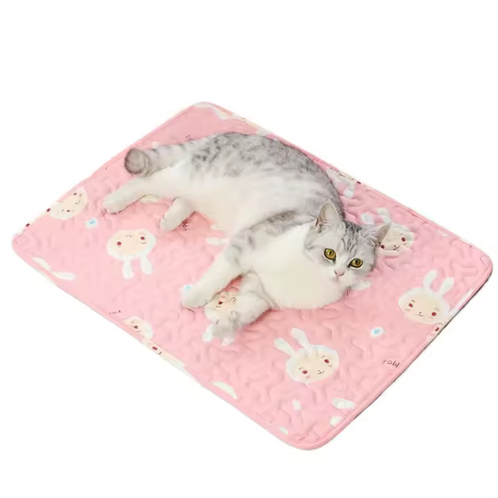 Alfombrilla para Suelo Resistente a la Humedad para Perros y Mascotas Cojín para Sofá de Refrigeración Alfombrilla para Dormir para Gatos Amigable con la Piel Alfombrilla para Cama para Mascotas - 1