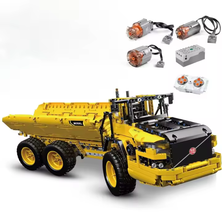 17010 Kits de bloques de construcción de camión volquete de ingeniería, juego de bloques de construcción MOC para construir, regalo para niños mayores de 8 años/equipo de colecciones para adultos (1888 piezas con motor/control remoto de aplicación) - 1