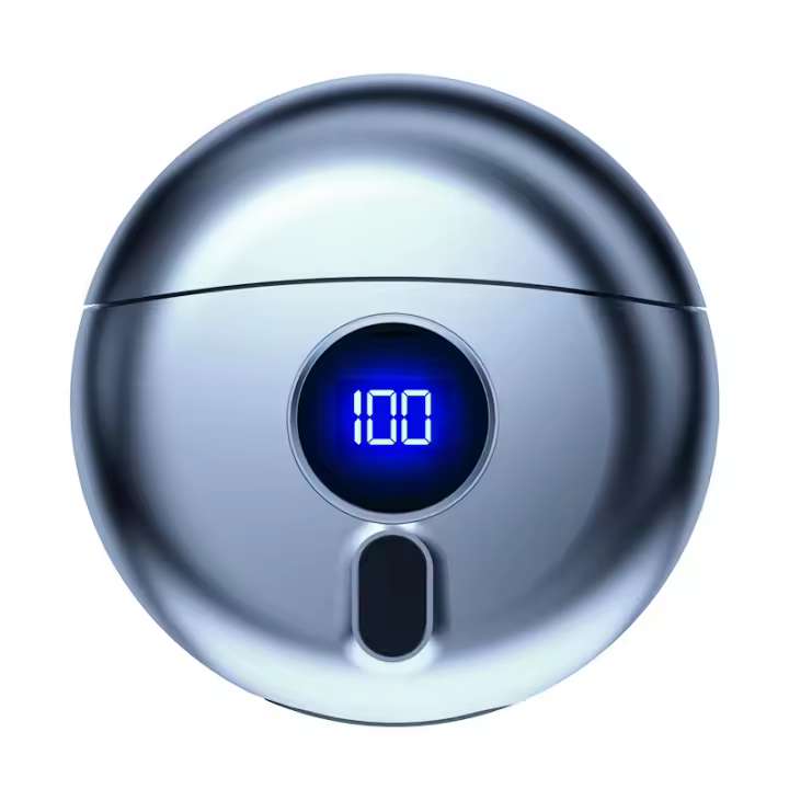 Maquinilla de afeitar eléctrica para hombres, afeitadora de lámina portátil Mini-Shave, redonda - 1