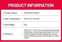 Crema de protección solar SPF50 de larga duración, resistente al agua, protección UV para rostro y cuerpo - details 2