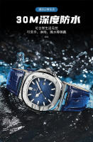 Reloj ultrafino de marca suiza para hombre, nuevo reloj de cuarzo impermeable a la moda. - details 1