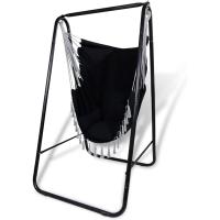 Silla Hamaca Colgante con Soporte, Columpio con Conjines, Carga Máxima 100 kg, para Interior y Exterior Beige - details 19