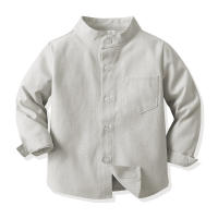 Camisas de manga larga para niños, prendas de vestir exteriores guapos, chaquetas casuales de color caramelo, camisas de estilo universitario para niños, Primavera - details 29