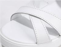 Sandalias de tacón de cuero para mujer, 6,5 cm - details 2
