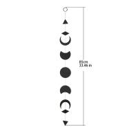 Colgante de pared de fase lunar negra, decoración bohemia para habitación, guirnalda de Luna de madera, arte de pared, decoración para sala de estar, dormitorio, guardería, oficina y apartamento - details 0