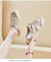 Malla zapatos de las mujeres de verano de las mujeres de fondo plano antideslizante perezoso bolsa de un pedal sandalias de cabeza bolsa cabeza media zapatillas fuera - details 10