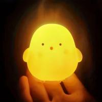 Lámpara LED creativa de escritorio de pato amarillo con luz suave y atmósfera, luz nocturna para cabecera de dormitorio, Mini luz para dormir - details 1