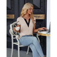 Elegante Blusa de Verano 2025 para Mujer Cuello en V, Manga Corta, Diseño de Pétalo, Ligera y Fresca Envío Rápido - details 12