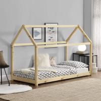 Cama para niños de Madera 206x98x142cm Cama Infantil Forma de casa Blanco Mate - details 10