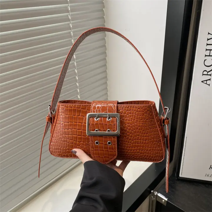 Bolso de Hombro Monocómodo de Alta Gama 2025 Primavera Bolso Comutador Casual con Lining de Poliéster Bolso de Mano Versátil para Todos los Estilos - 1