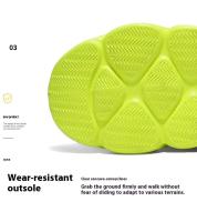 Zapatos deportivos de malla transpirables y ligeros para hombre de talla grande con borde cruzado, nueva suela suave de EVA, estilo moderno para correr y caminar - details 7