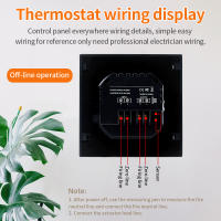 Controlador de temperatura de calefacción de suelo, termostato inteligente con pantalla táctil LED, cableado, Control de calefacción eléctrica, 85-265V, MH1828A, 16A - details 8