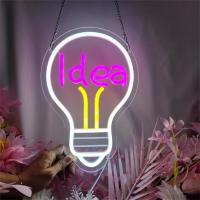 Idea letrero de neón multicolor rosa luz LED alimentada por USB decoración colgante de pared para fiestas boda dormitorio Bar compromiso Club neón - details 4