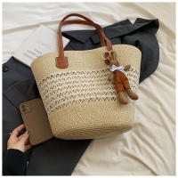 Bolso de Verano a la Moda Bolso de Malla para Mujer Bolso de Playa de Paja - details 4