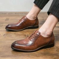 Genuine Chaussures Homme Cuir vestido de oficina zapatos de cuero profesionales para hombres 2024 - details 12