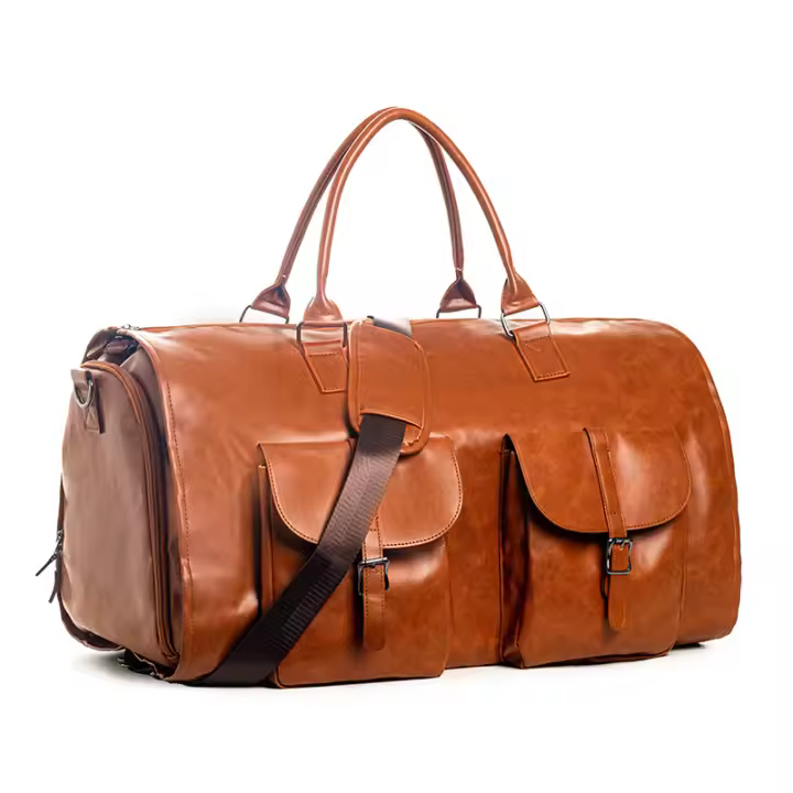 Bolsa de mano convertible para ropa de viaje, Maleta Colgante, Bolsa de viaje de Negocios (Marrón) - 1