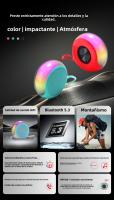 Nuevo 2025 altavoz bluetooth transfronterizo de alto valor mini subwoofer de audio de luz ambiental bluetooth al aire libre audio pequeño - details 1