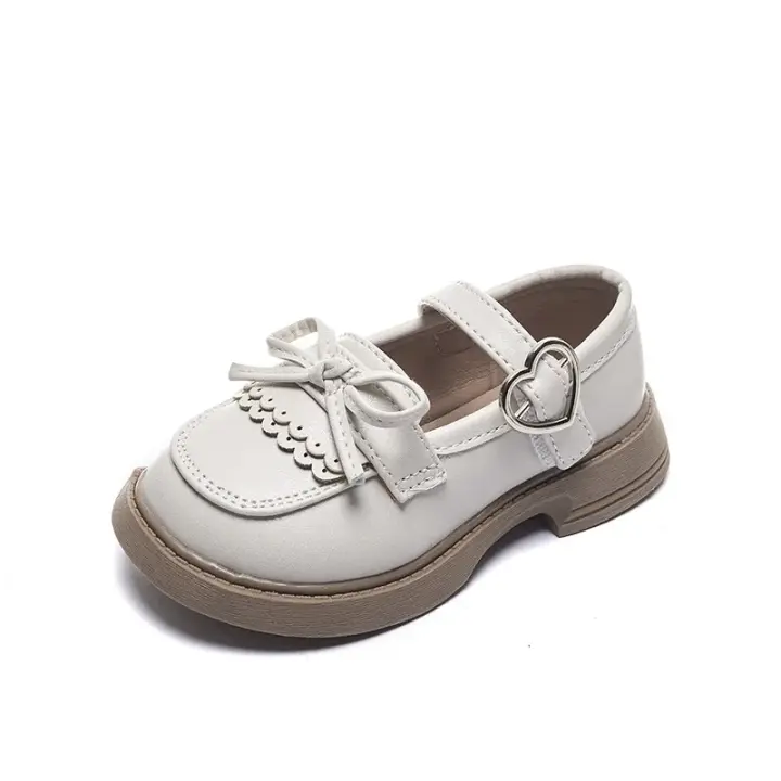 Zapatos de princesa huecos informales para estudiantes de estilo británico de cuero para niña, 2024 - 1