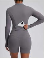 Conjunto deportivo USTADO de 2 UDS Yoga TRE para mujer, sujetador de entrenamiento transpirable Fiess, camiseta corta de manga larga para gimnasio, parte inferior ajustada para acampar - details 50