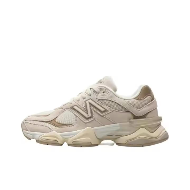 Leten NB 9060 Zapatos casuales antideslizantes, resistentes al desgaste, transpirables, de caña baja, para hombres y mujeres, el mismo estilo, color beige - 1