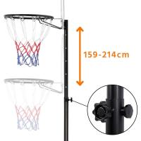 Baloncesto para Exteriores/Interiores Altura Ajustable 73 x 73,5 x (196-251) cm Tableros de Baloncesto con Ruedas para Niños y Adultos - details 12