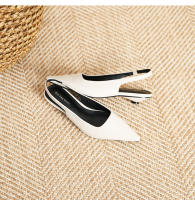 Nuevos zapatos adelgazantes de tacón bajo y poco profundos para mujer, zapatos planos - details 34