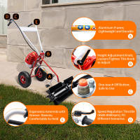 Aspiradora de Mano de Gas de 43cc 2-Tiempo Motor de 1.7hp Velocidad Ininterrumpida Ahorro de Labor - details 2