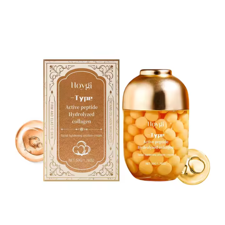 Cápsulas de colágeno hidratante, suavizante de líneas finas, crema facial elástica, hidratante y reafirmante - 1