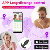 Masajeador de vibración con tapón Anal controlado por Bluetooth, 10 modos de rotación, juguetes para patio trasero de próstata, productos para adultos - details 7