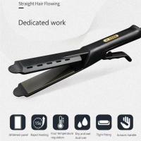 Plancha de pelo para mujer, Panel ancho, ajuste de temperatura de cuatro engranajes, plancha plana iónica de turmalina cerámica - details 1