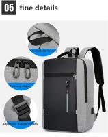 Mochila De Negocios impermeable para hombre, morral escolar con USB de 15,6 pulgadas, para ordenador portátil, de gran capacidad - details 14