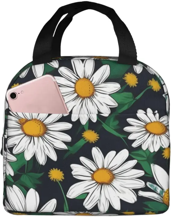Bolsa de Almuerzo Aislada de Dolphin Rosa Portátil, Reutilizable, Impermeable, Sin Fugas para Mujeres, Hombres, Oficina de Trabajo, Picnic, Senderismo - 1