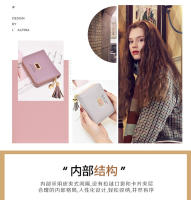 Cartera para mujer estilo corto estudiante versión coreana lindo monedero plegable 2025 nuevo estilo fresco tarjetero cartera Combo - details 3